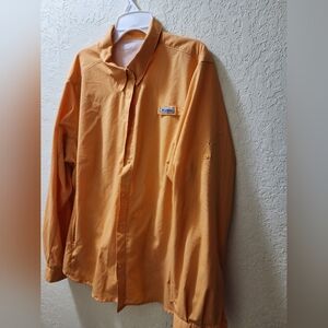 Columbia Womens SPF Orange Long Sleeve Shirt
